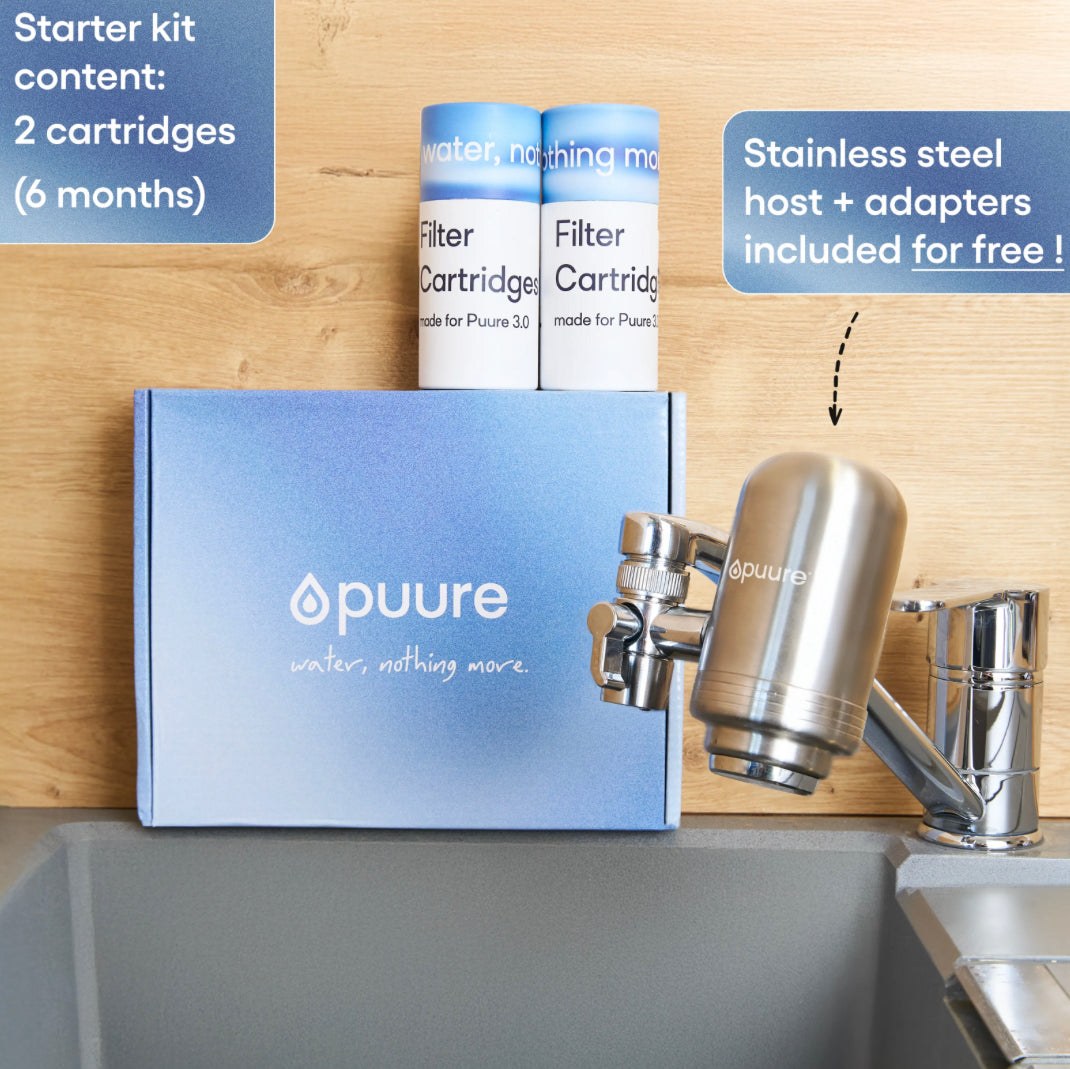 Clea® 4.0 Starter Kit (Steel filter + 6 Months of cartridges included)